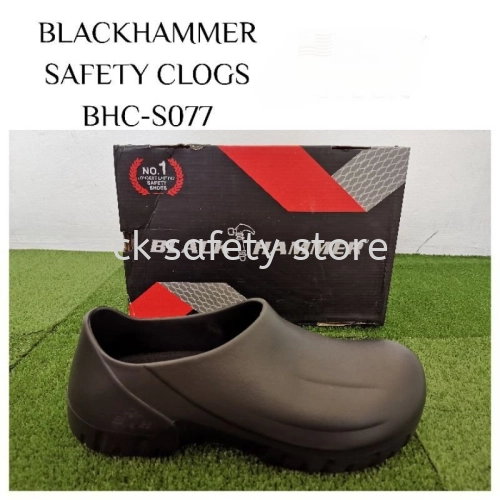 Black Hammer BHC-S077 Slip Ons Safety Clogs