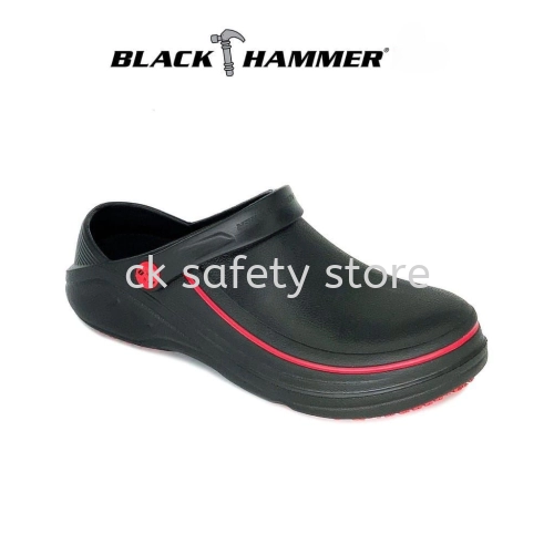 Black Hammer BHC-S085 No Steel Toe Slip Ons Safety Clogs Johor Bahru