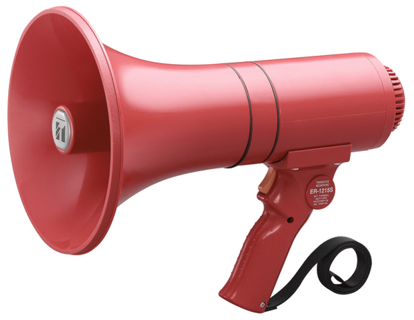 ER-1215S.TOA (23W max.) Hand Grip Type Megaphone with Siren TOA PA/Sound System Johor Bahru JB Malaysia Supplier, Supply, Install | ASIP ENGINEERING