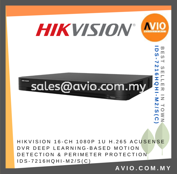 Hikvision 16CH 16 Channel 2MP 2 Megapixel 5MP Lite Analog CCTV DVR Recorder 2 Hdd Bay AcuSense iDS-7216HQHI-M2/S(C) DVR ANALOG RECORDER HIKVISION Johor Bahru (JB), Kempas, Johor Jaya Supplier, Suppliers, Supply, Supplies | Avio Digital