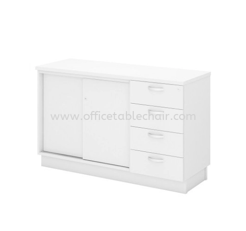 UTHILAH SIDE OFFICE CABINET C/W SLIDING DOOR & FIXED PEDESTAL 4D AU-YSP 7124