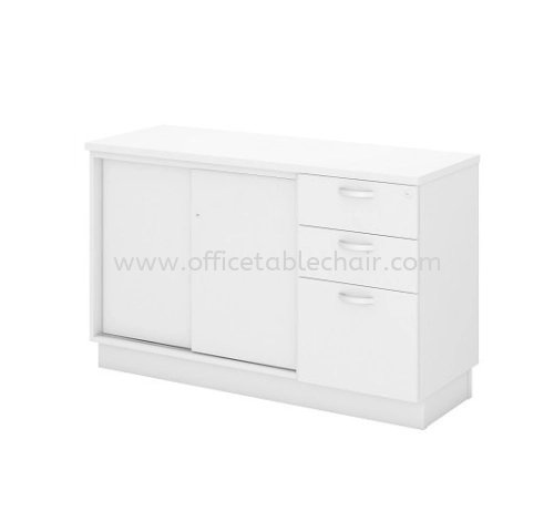 UTHILAH SIDE OFFICE CABINET C/W SLIDING DOOR & FIXED PEDESTAL 2D1F AU-YSP 7123