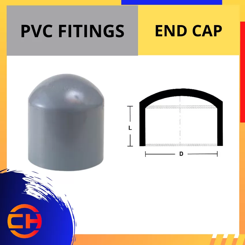PVC FITTING END CAP [3'' - 4'']