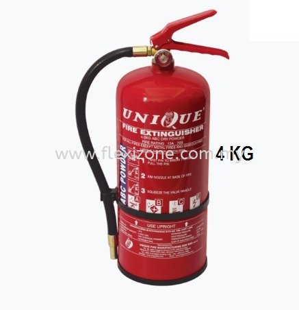 UNIQUE DRY POWDER EXTINGUISHER 4KG fire extinguisher Fire Fighter Equipment Selangor, Kuala Lumpur (KL), Malaysia. Industry Safety Equipment, Hand Tools Suppliers, Mechanic Tools | Flexizone Sdn Bhd