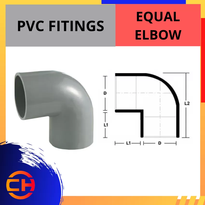 PVC FITTING EQUAL ELBOW [3'' - 4'']