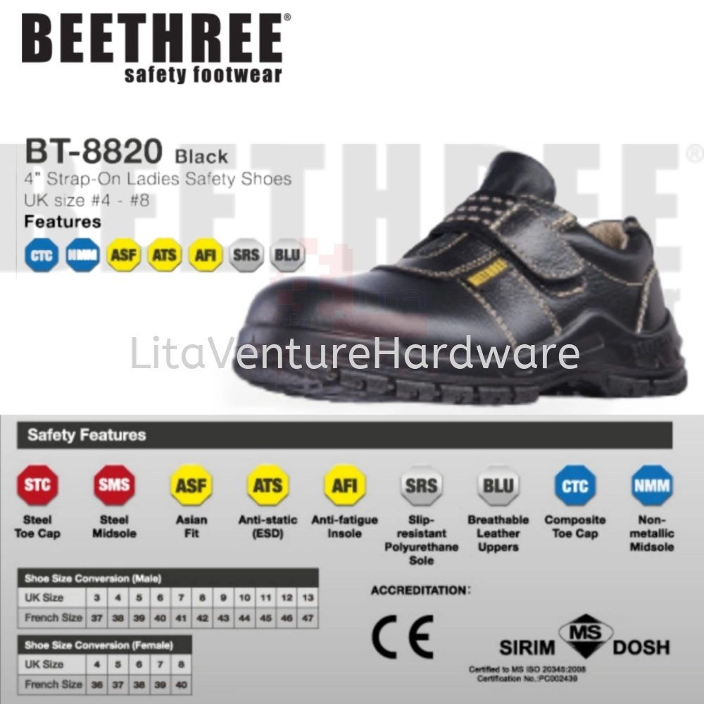 BEETHREE SAFETY SHOES BT8820