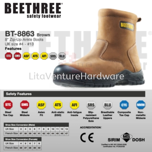 BEETHREE SAFETY SHOES BT8863