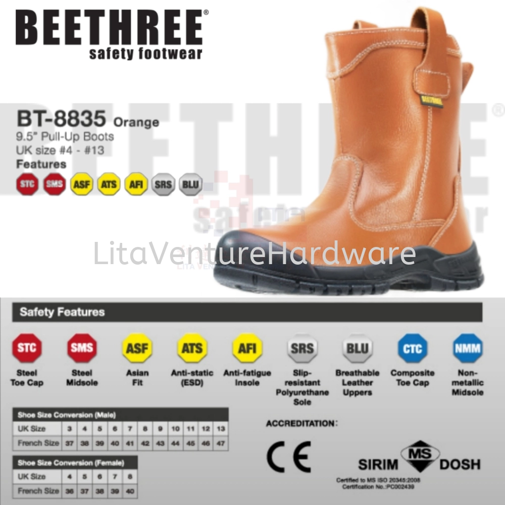 BEETHREE SAFETY SHOES BT8835