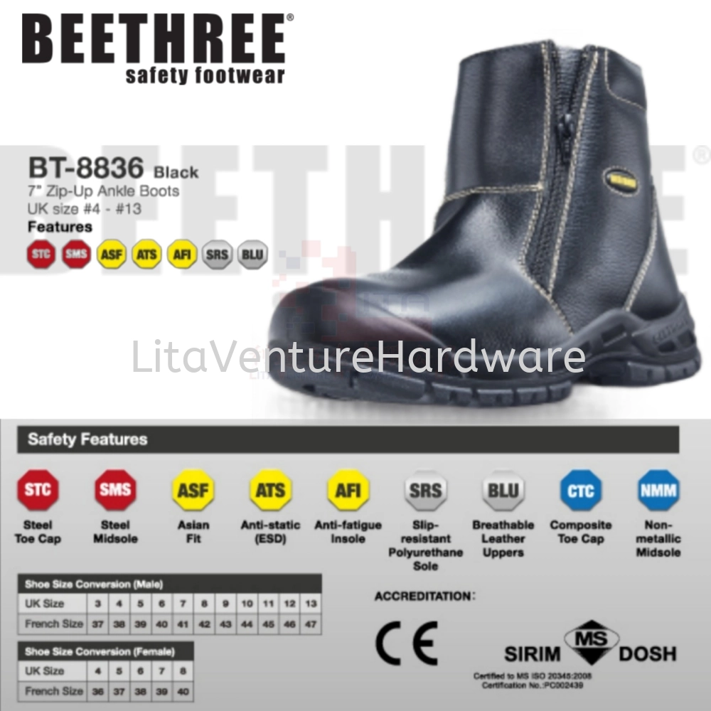 BEETHREE SAFETY SHOES BT8836