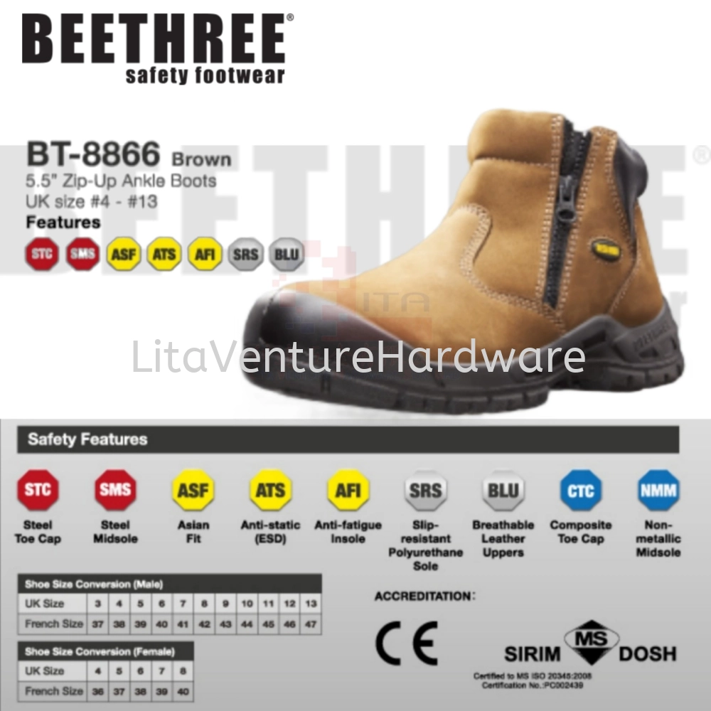 BEETHREE SAFETY SHOES BT8866