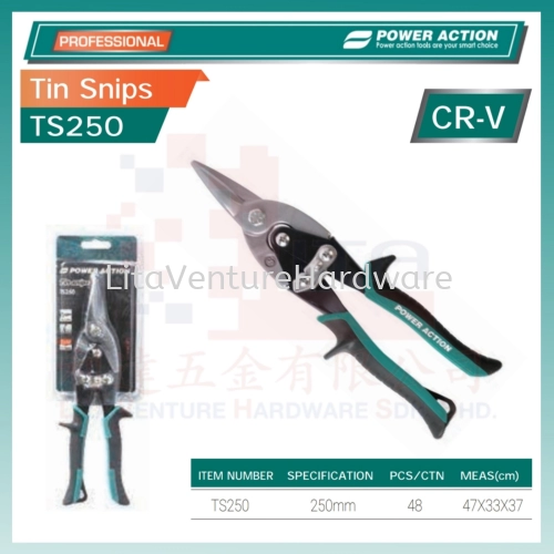 POWER ACTION TIN SNIPS TS250