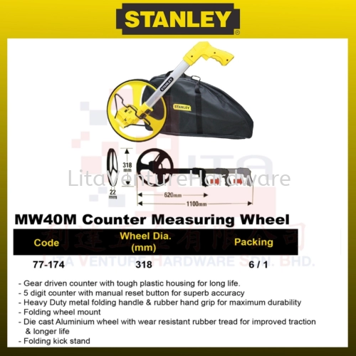 STANLEY MW40M COUTER MEASRUING WHEEL 77174