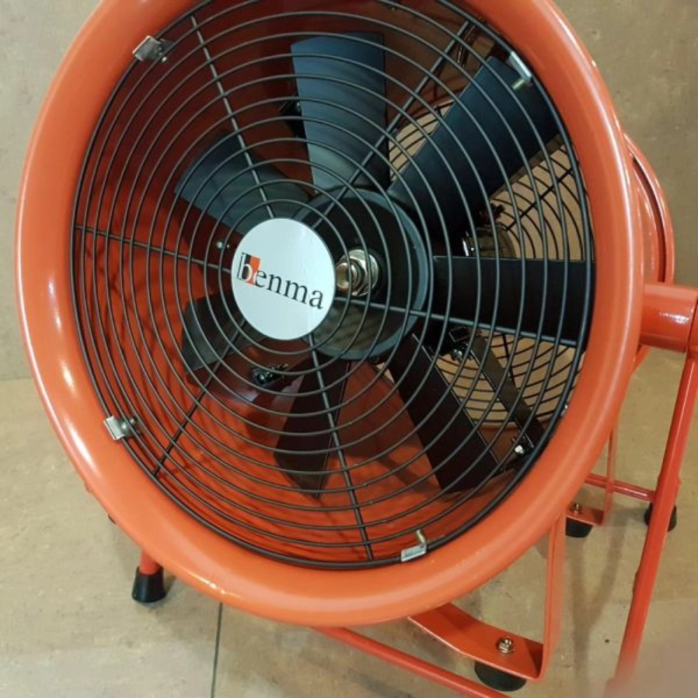 BENMA 12" PORTABLE VENTILATOR FAN SHT30A C/W 5MTR HOSE