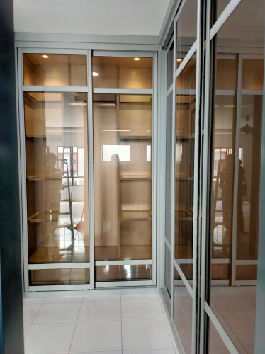 Aluminium Wardrobe (Anti jump Sliding) (Bangi)