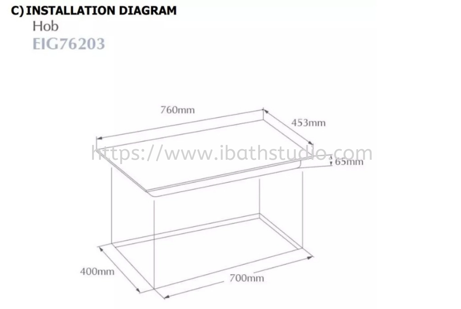 FOTILE EIG76203 ELECTRICAL HOB