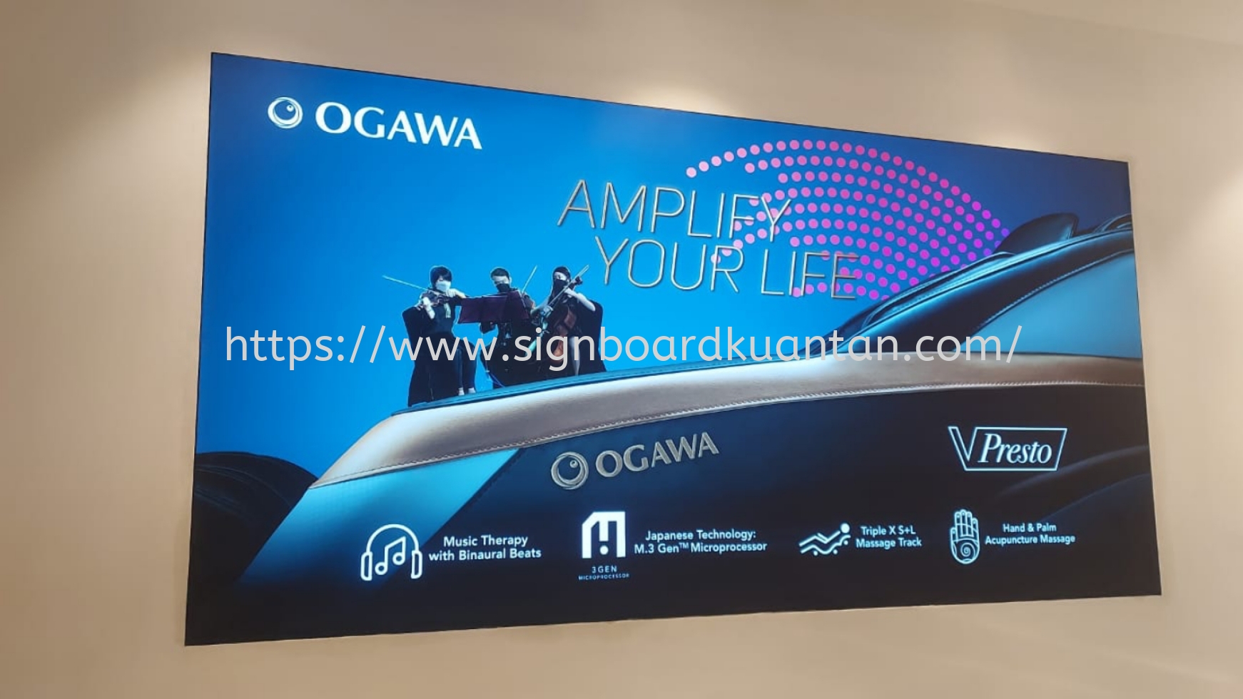 OGAWA INDOOR SIGNAGE SIGNBOARD FBRIC LIGHTBOX AT PAHANG KUANTAN 