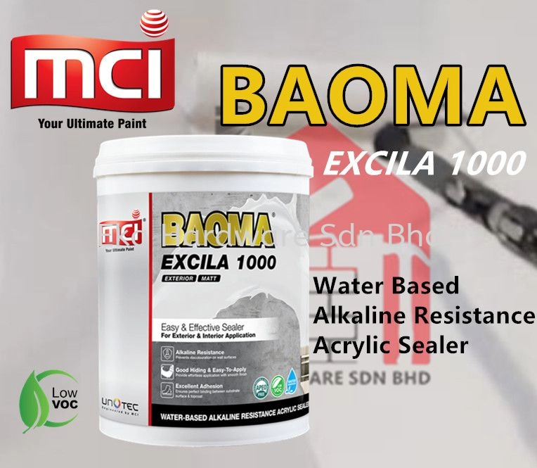 MCI BAOMA EXCILA 1000 Water Based Alkaline Resistance Acrylic Sealer