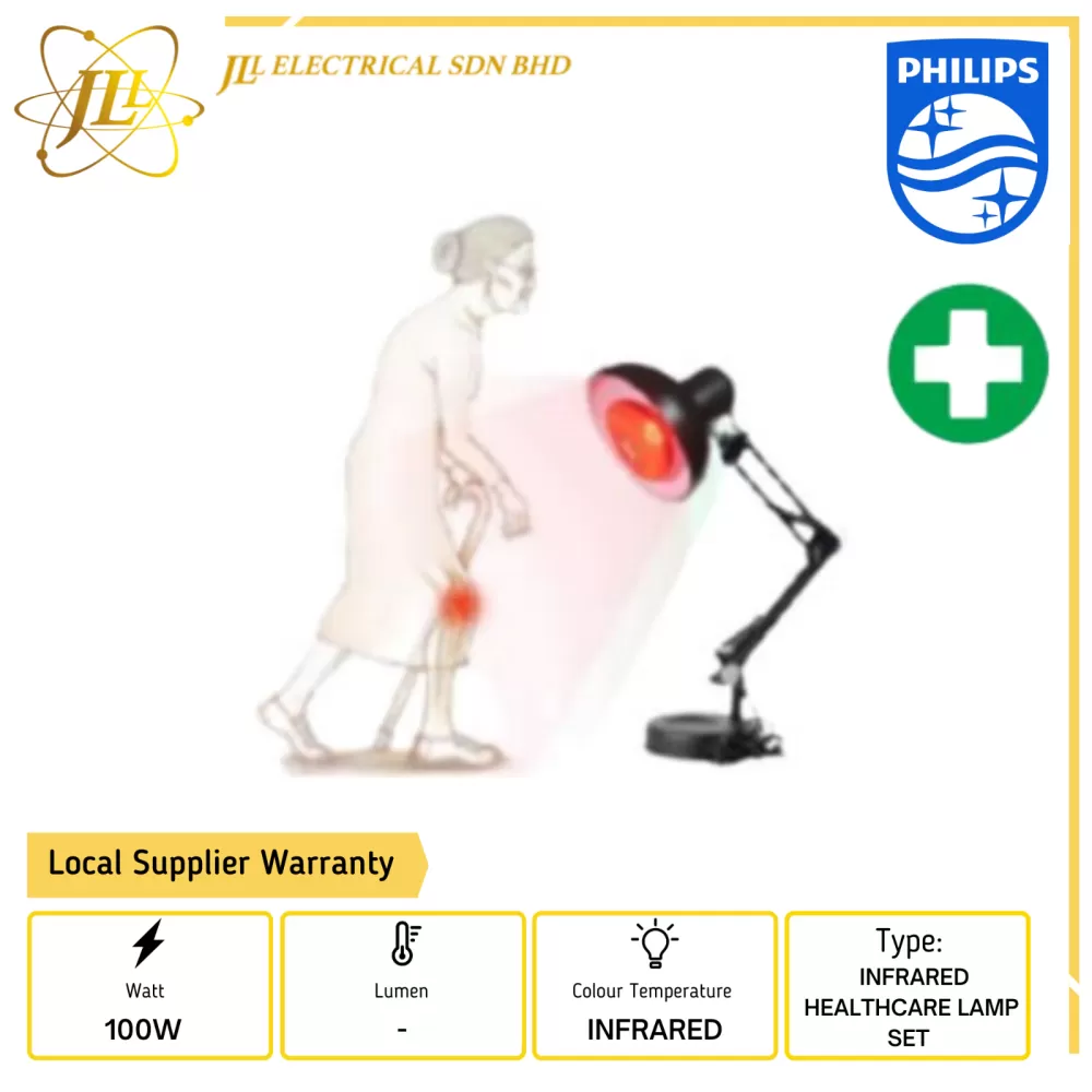 PHILIPS R95 100W INFRAPHIL INFRARED RED HEALTHCARE LAMP C/w JL HP3616 TABLE  ADJUSTABLE FITTING SET PHILIPS LIGHTING PHILIPS UVC/ MEDICAL Kuala Lumpur  (KL), Selangor, Malaysia Supplier, Supply, Supplies, Distributor | JLL  Electrical