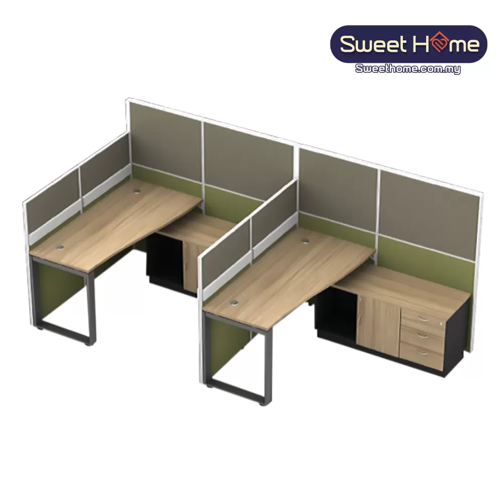 2 & More Office Desk Table Workstation with Partition | Office Table Penang