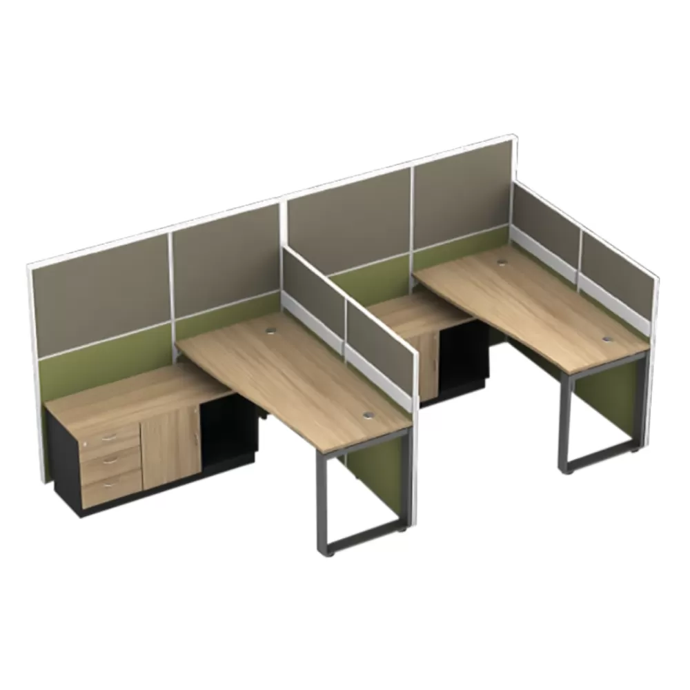 2 & More Office Desk Table Workstation with Partition | Office Table Penang