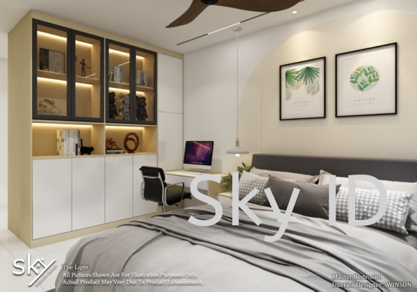 Bedroom Design Bedroom Interior Design Penang, Bayan Lepas, Malaysia Renovation Contractors, Space Design Planning  | SKY ID & CONSTRUCTION