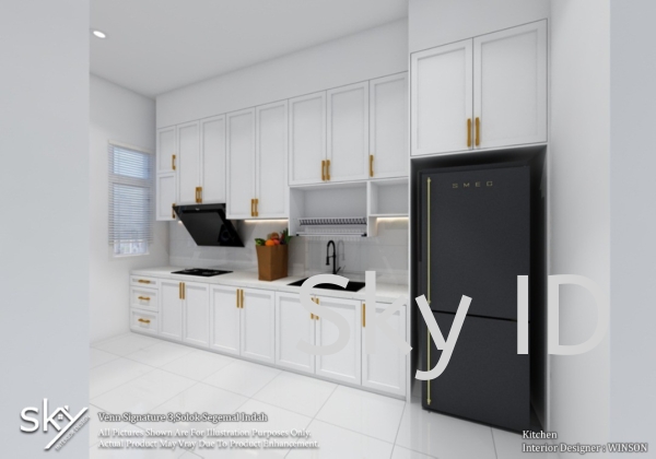 Kitchen design Kitchen Penang, Bayan Lepas, Malaysia Renovation Contractors, Space Design Planning  | SKY ID & CONSTRUCTION