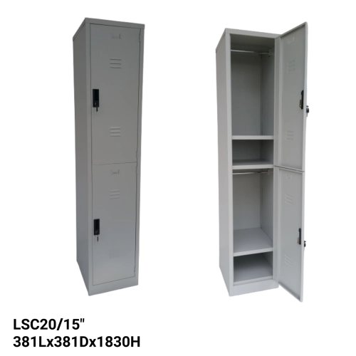 2 compartment steel locker 