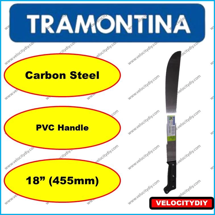 Tramontina 24 Machete with Textured Black Plastic Handle