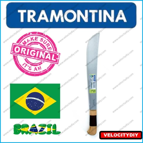 （砍材刀）Tramontina Machete Brazil Knife Pisau Potong Kayu King Of Cutlasses 26623  Made In Brazil