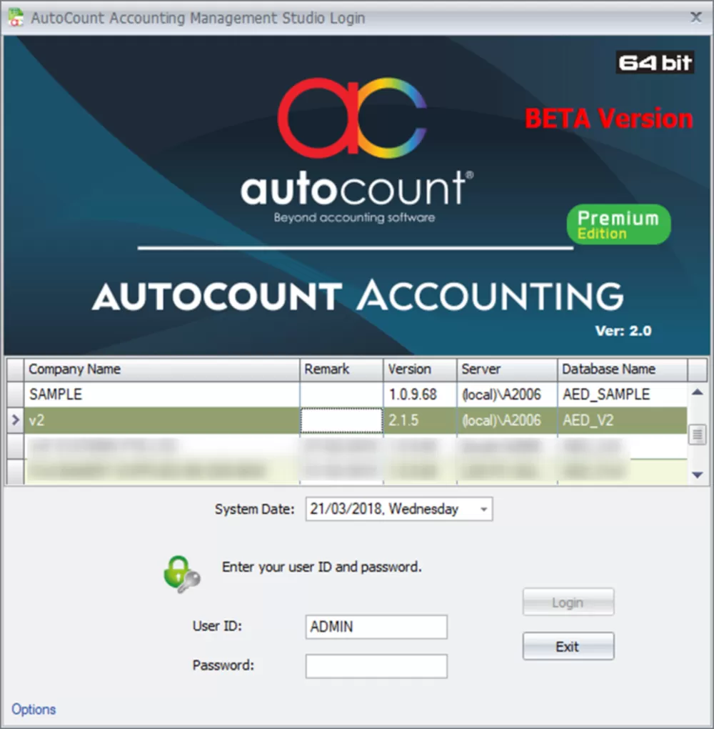 AutoCount Accounting V2.0 System (Window Based)