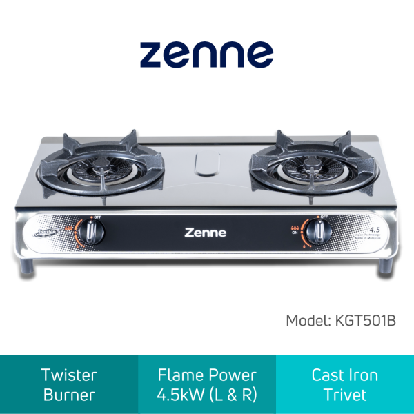 KGT501B Double Burner Table Top Gas Cooker Malaysia, Selangor, Kuala Lumpur (KL), Seri Kembangan Distributor, Supplier, Supply, Supplies | Zenne Infinity Sdn Bhd