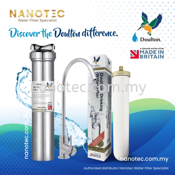 Doulton HISPF Biotect Ultra  Naturally Healthy Minerals Drinking Water Filters System (IN) Undercoun Doulton Standard Water Filter Housing Indoor Drinking Water Filter / Water Purifier Selangor, Malaysia, Kuala Lumpur (KL), Puchong Supplier, Suppliers, Supply, Supplies | Nano Alkaline Specialist