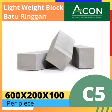 ACON LIGHT WEIGHT BLOCK C5 (PIECE)