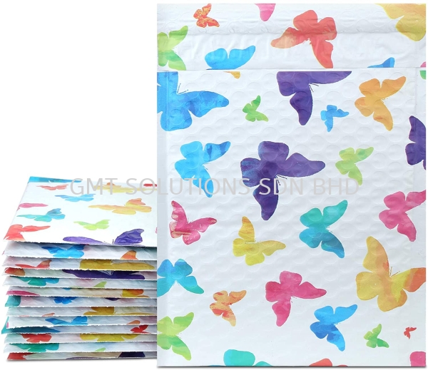 Colorful Butterfly Bubble Mailer Padded Self Seal Mail Shipping Bags Bubble Mailers Packaging Selangor, Klang, Malaysia Manufacturer, Supplier, Provider | GMT SOLUTIONS SDN BHD