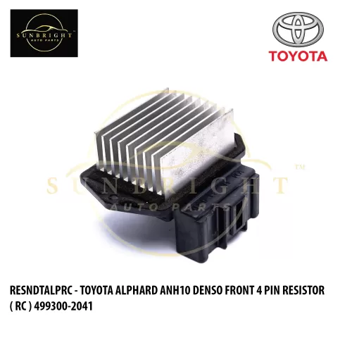 RESNDTALPRC - TOYOTA ALPHARD ANH10 DENSO FRONT 4 PIN RESISTOR ( RC ) 499300-2041