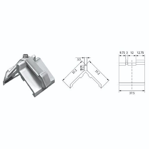 CORNER BRACKET (CONCEALED) | CD-MB-911B & CD-MB-9013B