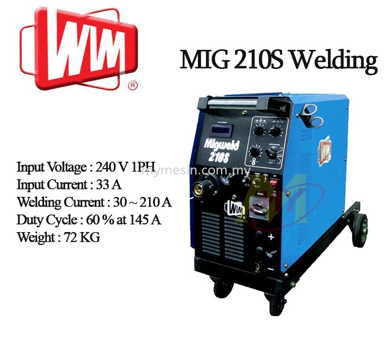 WIM MIG210 Welding Machine Complete With Standard Accessories [Code: 4663]