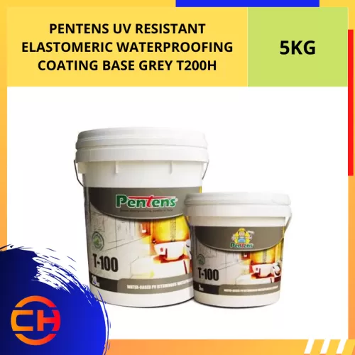 PENTENS UV RESISTANT ELASTOMERIC WATERPROOFING COATING BASE GREY T200H [5KG]