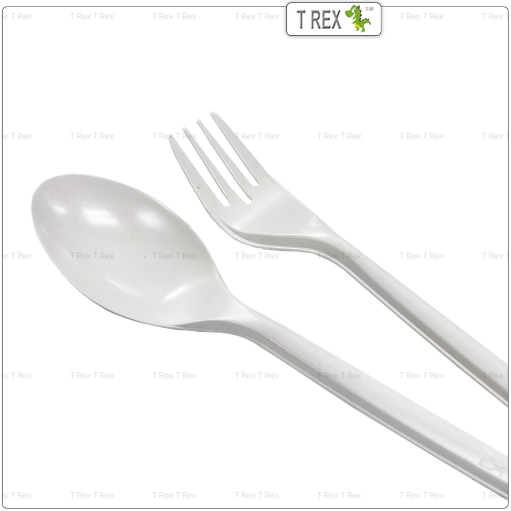 Disposable 3 In 1 Cutlery Set - Spoon Fork Tissue