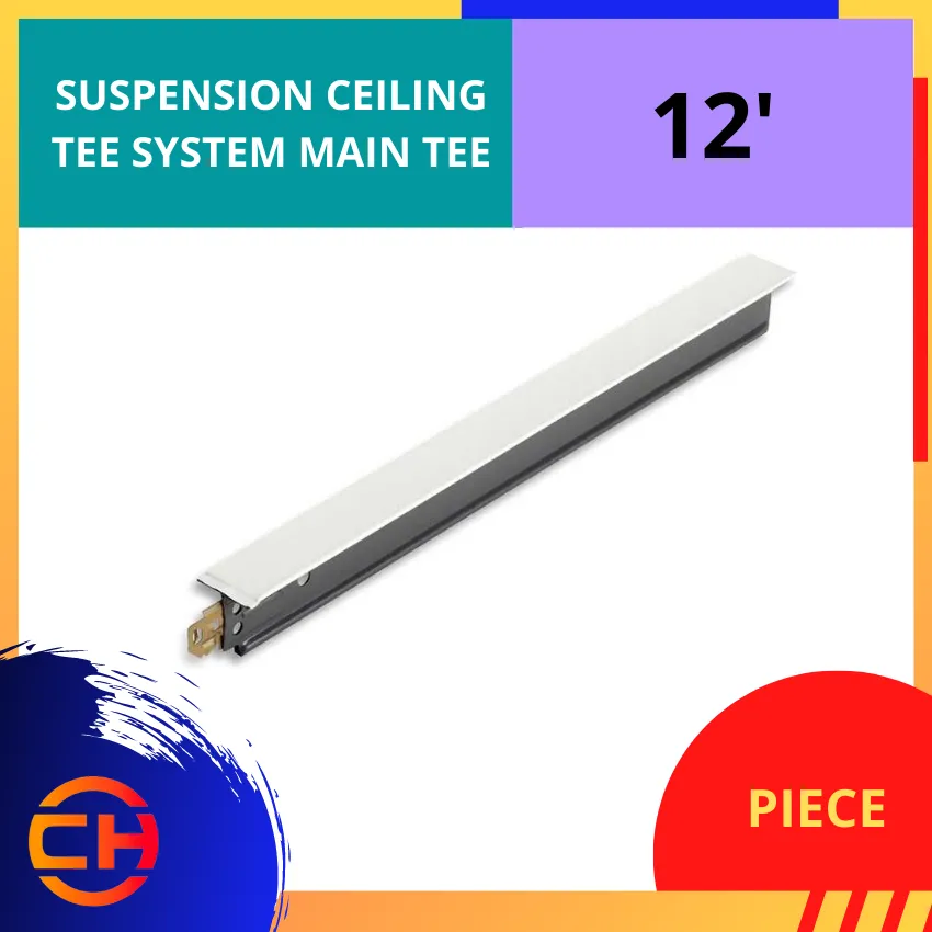 SUSPENSION CEILING TEE SYSTEM MAIN TEE 12' [PIECE]