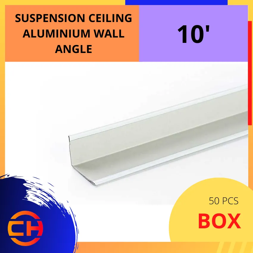 SUSPENSION CEILING ALUMINIUM WALL ANGLE 10' [50 PCS/BOX]