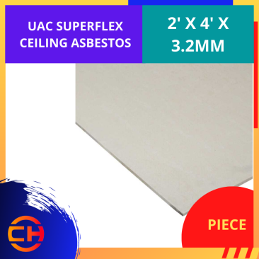 UAC / PRIMA PRIMAFLEX /SUPERFLEX CEILING ASBESTOS (PIECE) 2' X 4'