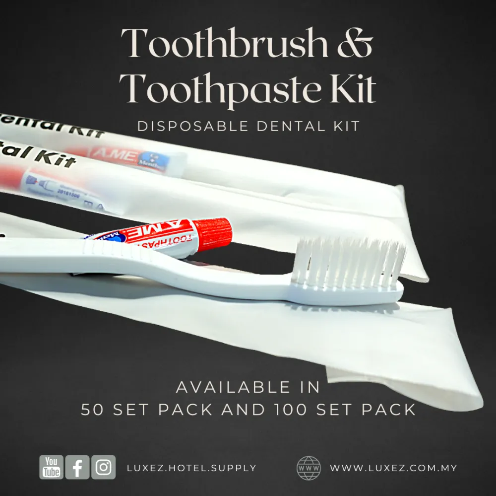 Luxez Hotel Amenities Dental Kit Toothbrush Berus Gigi Ubat Gigi