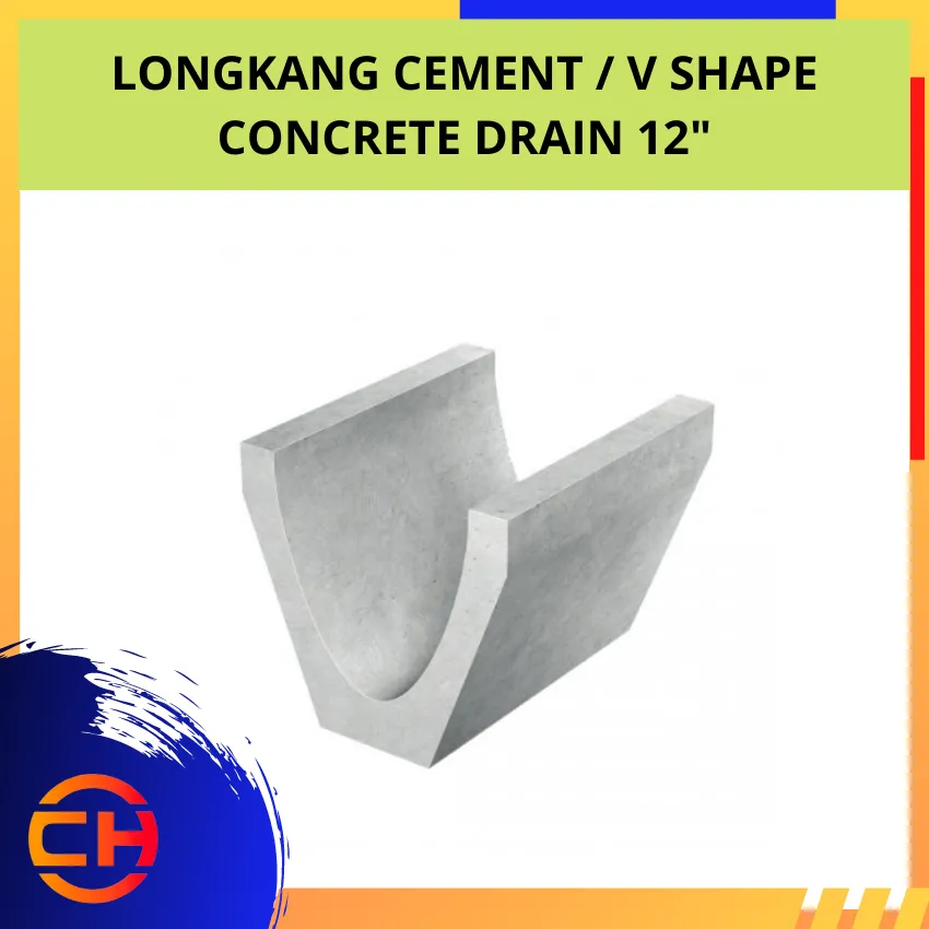 V SHAPE CONCRETE DRAIN 12"