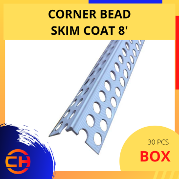 CORNER BEAD SKIM COAT 8' (30 PCS/BOX)