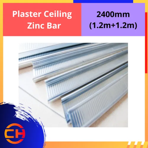 PLASTER CEILING ZINC BAR 2400 MM  8' 30X 0.30MM *