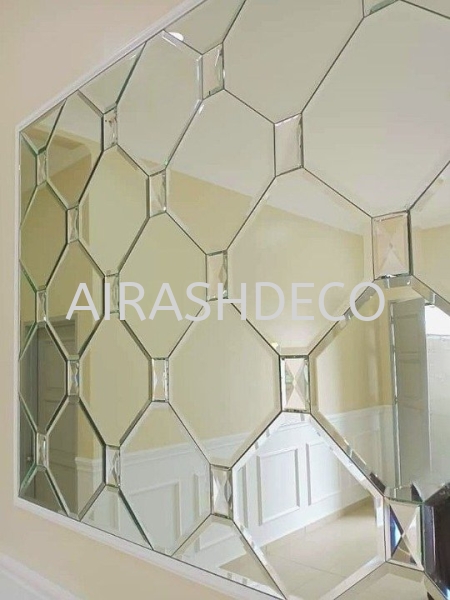 DIAMOND BEAD MIRROR WALL MIRROR  Muar Services, Supplier  | AIRASH DECO ENTERPRISE