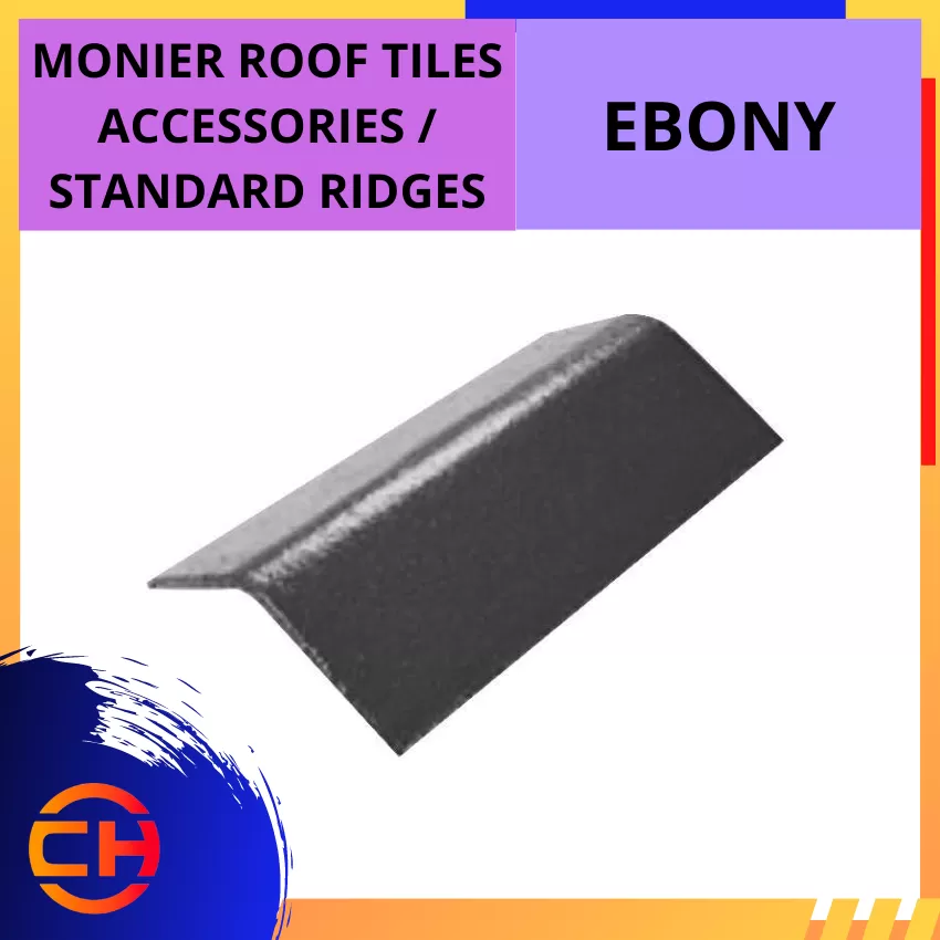 ROOF TILES  ACCESSORIES /STANDARD RIDGES EBONY