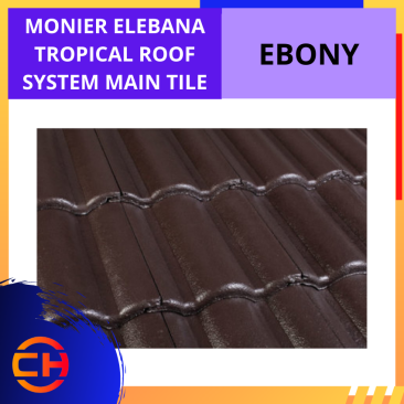 MONIER ELEBANA TROPICAL ROOF SYSTEM MAIN TILE EBONY