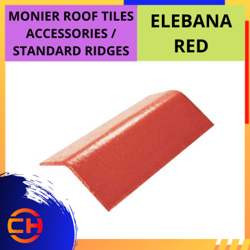 ROOF TILES  ACCESSORIES /STANDARD RIDGES ELEBANA RED